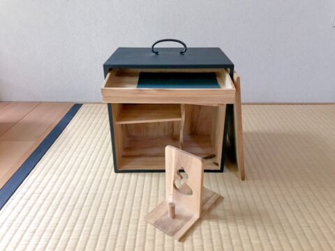 ドリッピング色紙箱